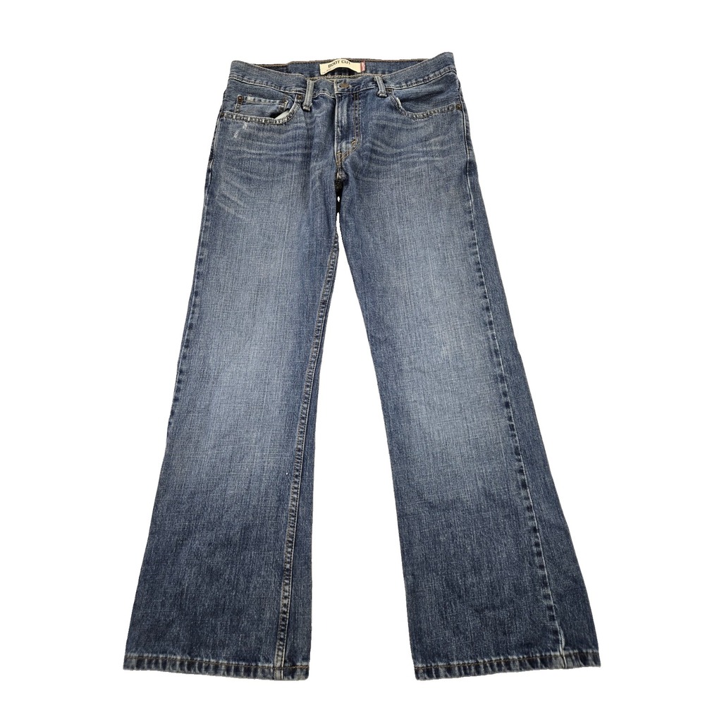Levis 527 Boot Cut Blue Jeans Mens Size 33 x 30 Dark Denim Y2K Designer Levi's